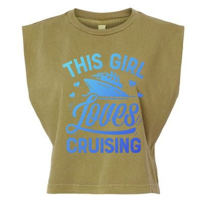 This Loves Cruising Gift Cruise Ship Lover Garment-Dyed Women's Muscle Tee