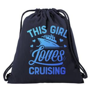 This Loves Cruising Gift Cruise Ship Lover Drawstring Bag