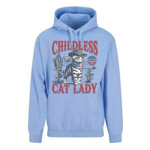 This Less Cat Lady Ladies Is Voting Kamala Election 24 Gift Unisex Surf Hoodie