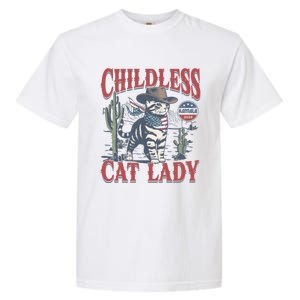 This Less Cat Lady Ladies Is Voting Kamala Election 24 Gift Garment-Dyed Heavyweight T-Shirt