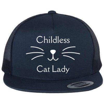 This Less Cat Lady Ladies Is Voting Kamala Cool Gift Flat Bill Trucker Hat