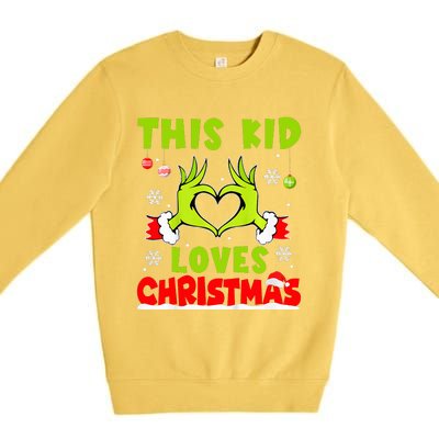 This Loves Christmas Xmas Pajama  Premium Crewneck Sweatshirt