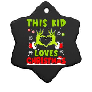 This Loves Christmas Xmas Pajama  Ceramic Star Ornament