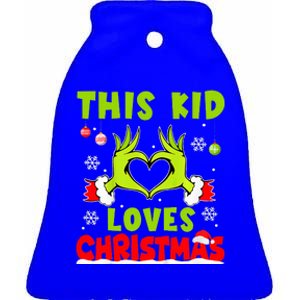 This Loves Christmas Xmas Pajama  Ceramic Bell Ornament