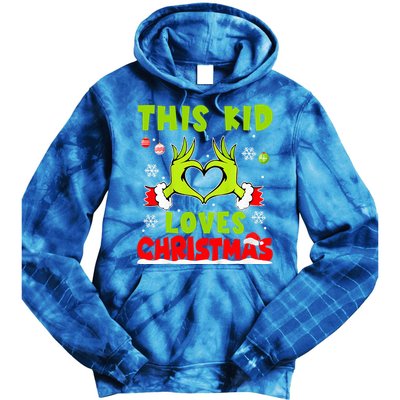 This Loves Christmas Xmas Pajama  Tie Dye Hoodie