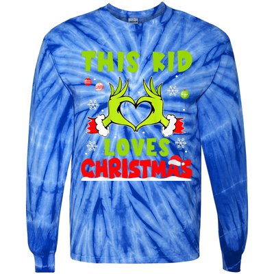 This Loves Christmas Xmas Pajama  Tie-Dye Long Sleeve Shirt