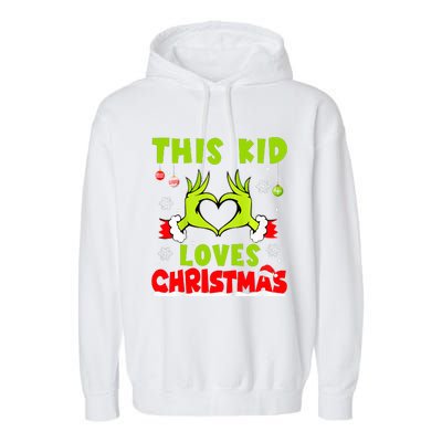 This Loves Christmas Xmas Pajama  Garment-Dyed Fleece Hoodie