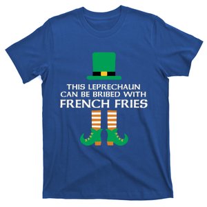 This Leprechaun Can Be Bribed With French Fries St Paddy Day Gift T-Shirt