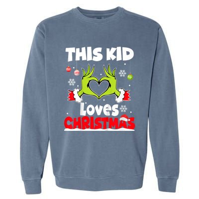 This Loves Christmas Xmas Pajama Garment-Dyed Sweatshirt