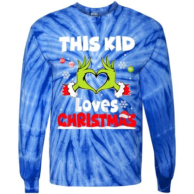 This Loves Christmas Xmas Pajama Tie-Dye Long Sleeve Shirt