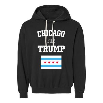 The Lioness Chicago For Trump Flag Garment-Dyed Fleece Hoodie