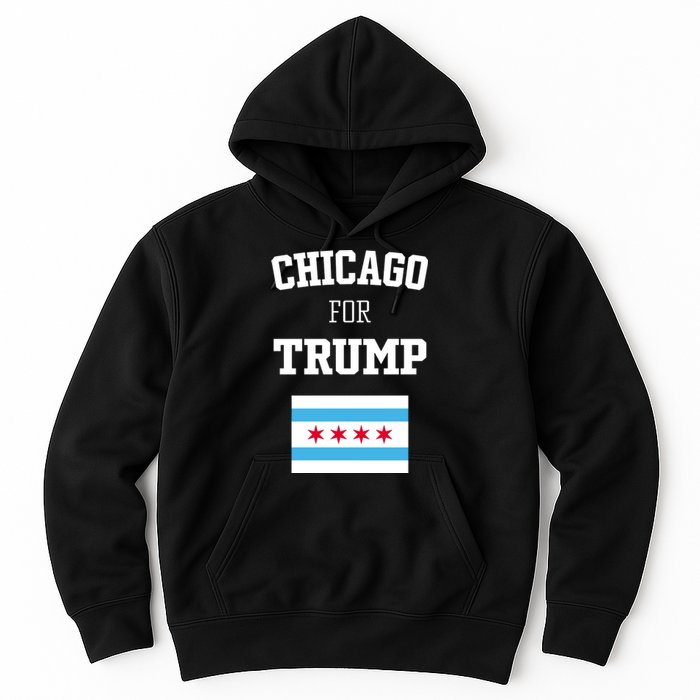 The Lioness Chicago For Trump Flag Hoodie