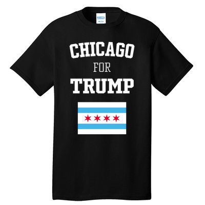 The Lioness Chicago For Trump Flag Tall T-Shirt