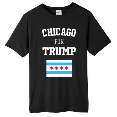 The Lioness Chicago For Trump Flag Tall Fusion ChromaSoft Performance T-Shirt