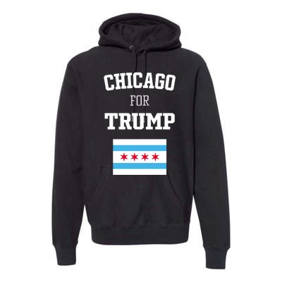 The Lioness Chicago For Trump Flag Premium Hoodie