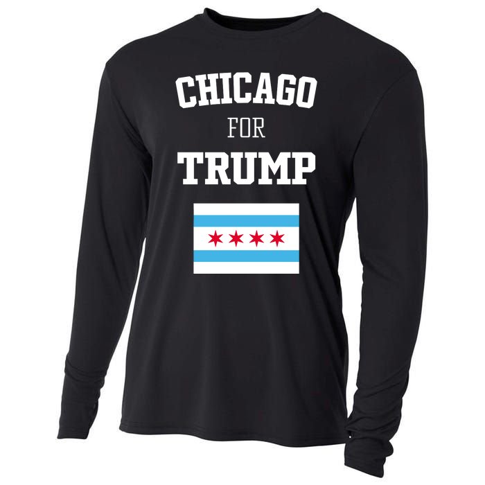 The Lioness Chicago For Trump Flag Cooling Performance Long Sleeve Crew