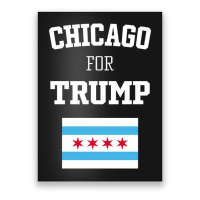 The Lioness Chicago For Trump Flag Poster