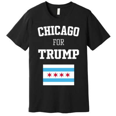 The Lioness Chicago For Trump Flag Premium T-Shirt