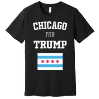 The Lioness Chicago For Trump Flag Premium T-Shirt