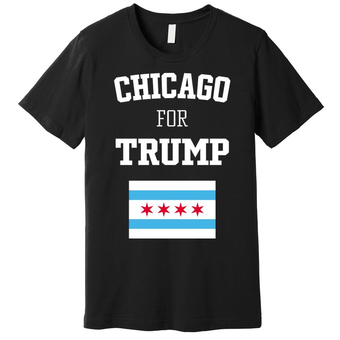 The Lioness Chicago For Trump Flag Premium T-Shirt