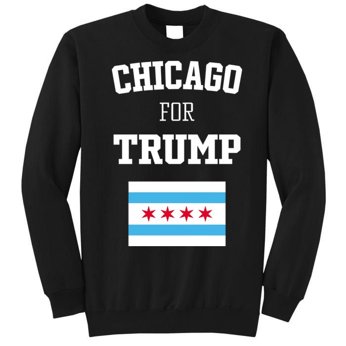 The Lioness Chicago For Trump Flag Tall Sweatshirt