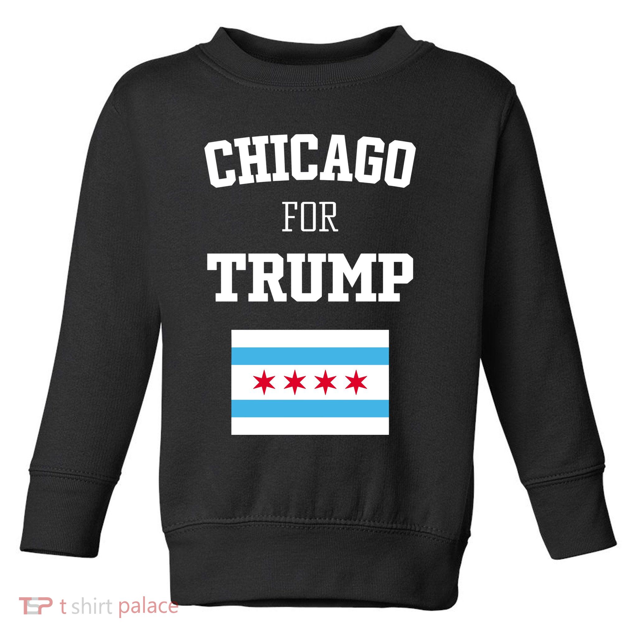 The Lioness Chicago For Trump Flag Toddler Sweatshirt