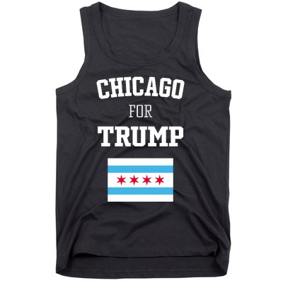 The Lioness Chicago For Trump Flag Tank Top