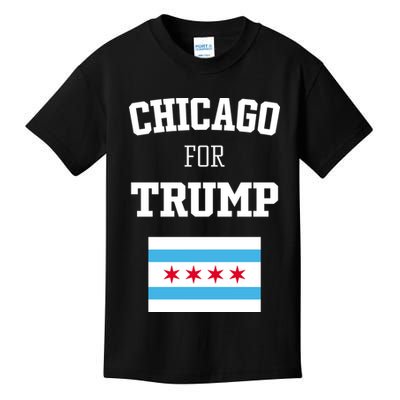 The Lioness Chicago For Trump Flag Kids T-Shirt