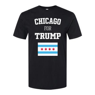 The Lioness Chicago For Trump Flag Softstyle® CVC T-Shirt