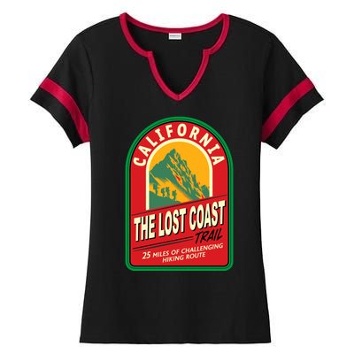 The Lost Coast Trail California Ladies Halftime Notch Neck Tee