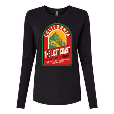 The Lost Coast Trail California Womens Cotton Relaxed Long Sleeve T-Shirt