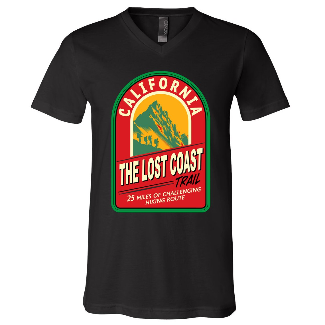 The Lost Coast Trail California V-Neck T-Shirt
