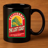 The Lost Coast Trail California 11oz C Handle Ceramic Mug