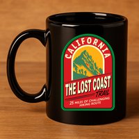The Lost Coast Trail California 11oz C Handle Ceramic Mug