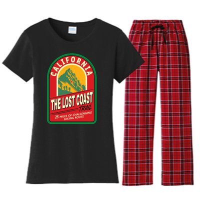 The Lost Coast Trail California Women's Flannel Pajama Set