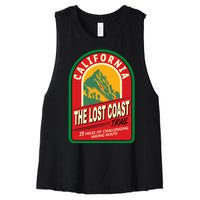 The Lost Coast Trail California Women's Racerback Cropped Tank