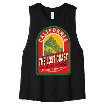 The Lost Coast Trail California Women's Racerback Cropped Tank