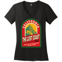 The Lost Coast Trail California Women's V-Neck T-Shirt