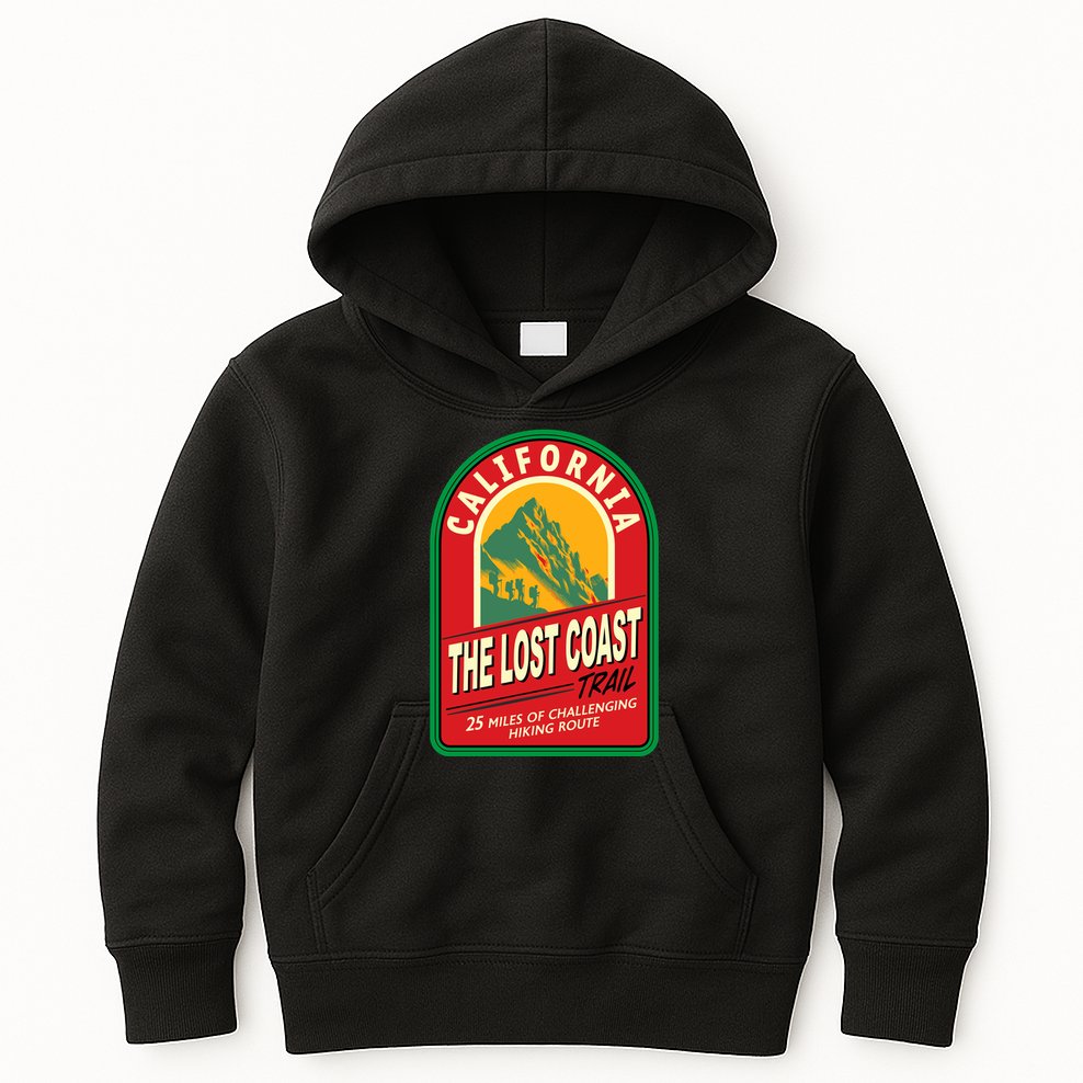 The Lost Coast Trail California Kids Hoodie