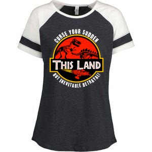 This Land Curse Your Sudden But Inevitable Betrayal Enza Ladies Jersey Colorblock Tee