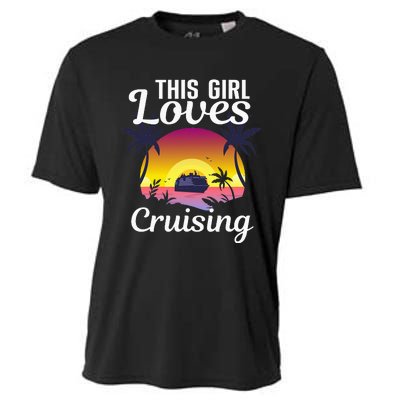 Travel Lover Cool Cruising Art For Cruise Ship Cooling Performance Crew T-Shirt