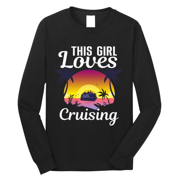 Travel Lover Cool Cruising Art For Cruise Ship Long Sleeve Shirt