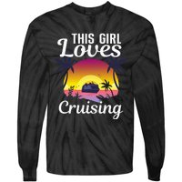 Travel Lover Cool Cruising Art For Cruise Ship Tie-Dye Long Sleeve Shirt