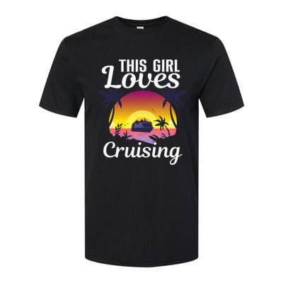 Travel Lover Cool Cruising Art For Cruise Ship Softstyle CVC T-Shirt