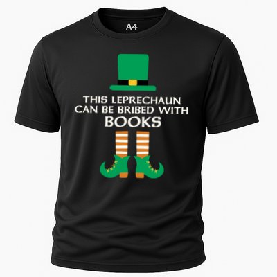 This Leprechaun Can Be Bribed With Books Read St Paddy Day Gift Performance Shirt