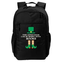 This Leprechaun Can Be Bribed With Books Read St Paddy Day Gift Backpack