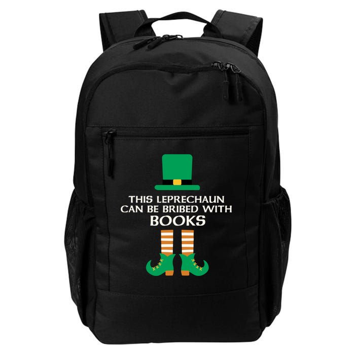 This Leprechaun Can Be Bribed With Books Read St Paddy Day Gift Backpack