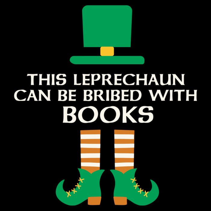 This Leprechaun Can Be Bribed With Books Read St Paddy Day Gift Drawstring Bag