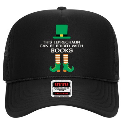 This Leprechaun Can Be Bribed With Books Read St Paddy Day Gift Trucker Hat