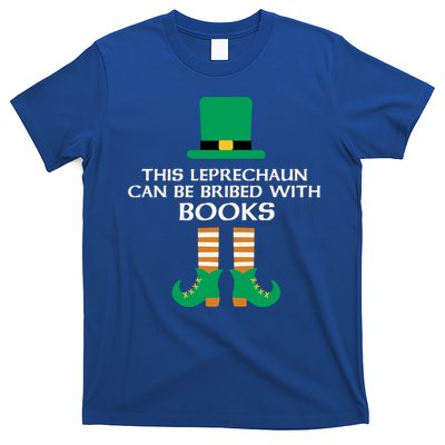 This Leprechaun Can Be Bribed With Books Read St Paddy Day Gift T-Shirt